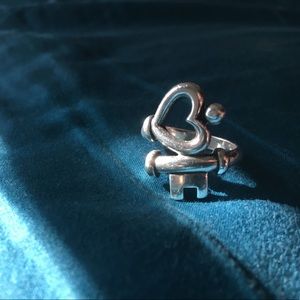 James Avery key to my heart ring